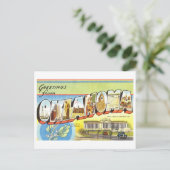 Carte Postale Salutations vintages de Oklahoma (Debout devant)