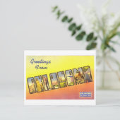 Carte Postale Salutations vintages de Oklahoma (Debout devant)