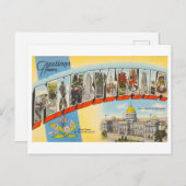 Carte Postale Salutations vintages de Pennsylvanie (Devant / Derrière)