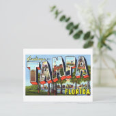 Carte Postale Salutations vintages de Tampa, Floride (Debout devant)