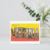 Carte Postale Salutations vintages de Virginie (Debout devant)