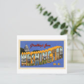 Carte Postale Salutations vintages de Washington DC (Debout devant)