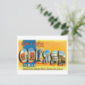Carte Postale Salutations vintages d'Odessa, Texas (Debout devant)