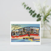 Carte Postale Salutations vintages d'Ogunquit, Maine (Debout devant)