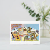 Carte Postale Salutations vintages du Kansas (Debout devant)