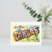 Carte Postale Salutations vintages du Kansas (Debout devant)