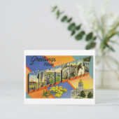 Carte Postale Salutations vintages du Kentucky (Debout devant)