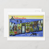 Carte Postale Salutations vintages du Kentucky (Devant / Derrière)