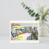 Carte Postale Salutations vintages du Michigan (Debout devant)