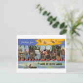 Carte Postale Salutations vintages du Minnesota (Debout devant)