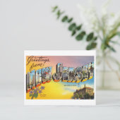 Carte Postale Salutations vintages du New Jersey (Debout devant)