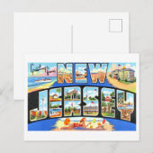Carte Postale Salutations vintages du New Jersey (Devant / Derrière)