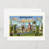 Carte Postale Salutations vintages du Tennessee (Devant / Derrière)