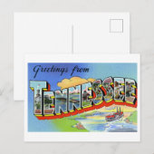 Carte Postale Salutations vintages du Tennessee (Devant / Derrière)