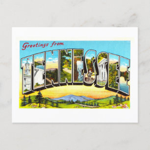 Carte Postale Salutations vintages du Tennessee