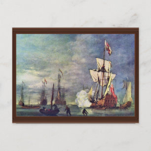 Carte Postale Salute De Willem Van De Velde Le Jeune