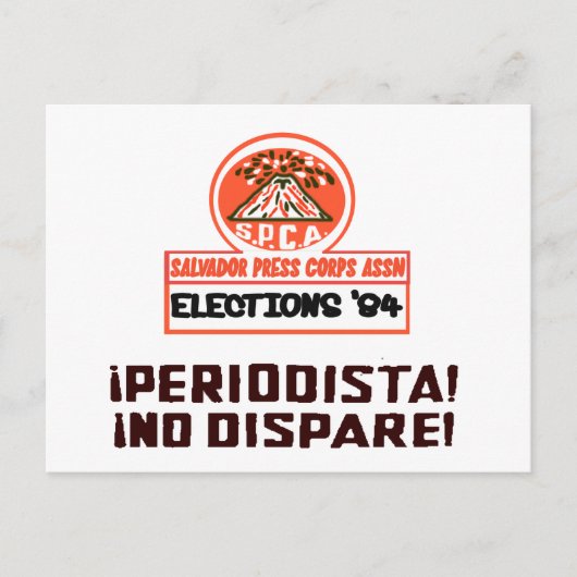 Carte Postale Salvador Press Assn 1984 (Devant)