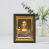 Carte Postale Salvator Mundi c 1500 Leonardo da Vinci Art (Debout devant)