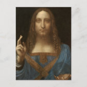 Carte Postale Salvator Mundi de Léonard de Vinci (Jésus-Christ) (Devant)