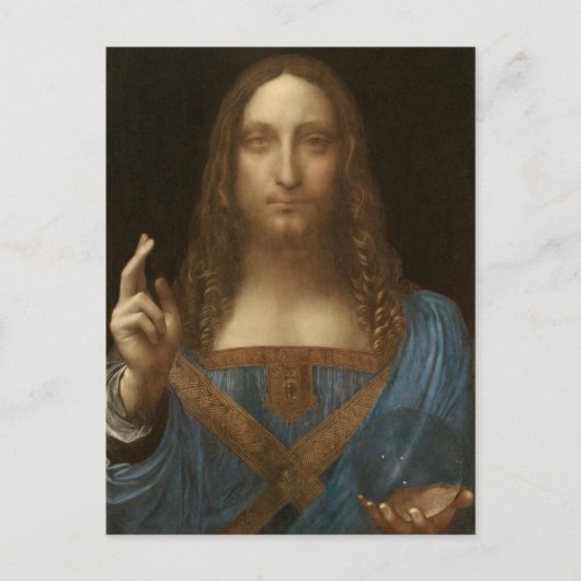 Carte Postale Salvator Mundi (par Léonard de Vinci) (Devant)