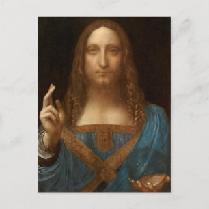 Carte Postale Salvator Mundi (par Leonardo da Vinci)