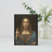 Carte Postale Salvator Mundi par Leonardo da Vinci circa 1500 (Debout devant)