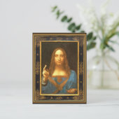 Carte Postale Salvator Mundi par Leonardo da Vinci vers 1500 (Debout devant)