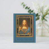 Carte Postale Salvator Mundi par Leonardo da Vinci vers 1500 Pos (Debout devant)