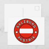 Carte Postale Salzbourg Autriche (Devant / Derrière)