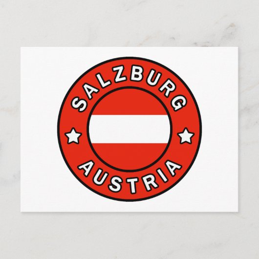 Carte Postale Salzbourg Autriche (Devant)