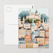 Carte Postale Salzbourg Autriche (Devant / Derrière)