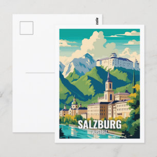 Carte Postale Salzbourg Autriche célèbres lieux de voyage