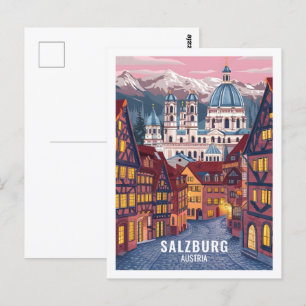 Carte Postale Salzbourg Autriche Lieu de voyage célèbre