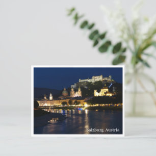 Carte postale - Salzbourg la nuit