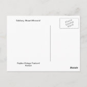 Carte Postale Salzbourg, Mozart mémorial (Dos)