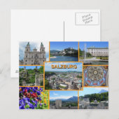 Carte Postale Salzbourg Sites touristiques Vacances (Devant / Derrière)