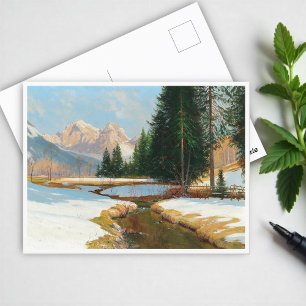 Carte Postale Salzburger Alpes-View, hiver