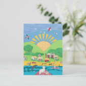 Carte Postale Sam sur le bateau (Debout devant)