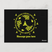 Carte Postale Samara Bouddha Nirvana Bouddhisme  (Dos)