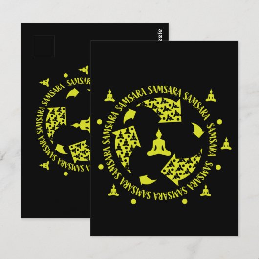 Carte Postale Samara bouddhiste Nirvana bouddhisme  (Devant / Derrière)