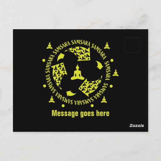 Carte Postale Samara bouddhiste Nirvana bouddhisme (Dos)