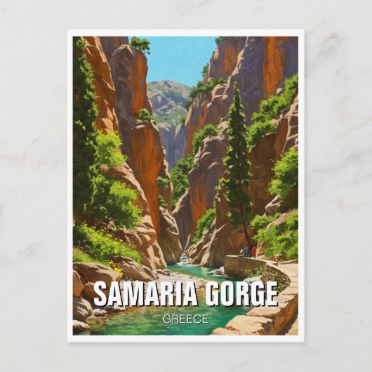 Carte Postale Samaria Gorge Crète Grèce Voyage (Devant)