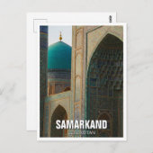 Carte Postale Samarkand Ouzbékistan Travel (Devant / Derrière)