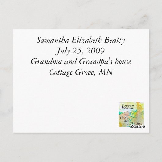 Carte Postale Sami (Dos)