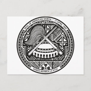 Carte Postale Samoa américaines Armoiries AS