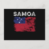 Carte Postale Samoa Flag Distressed - Samoan Flag (Devant)