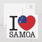 Carte Postale Samoa Love v2 (Devant / Derrière)