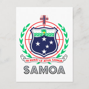 Carte Postale Samoan Emblem