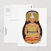 Carte postale samoane Matryoshka (Devant / Derrière)