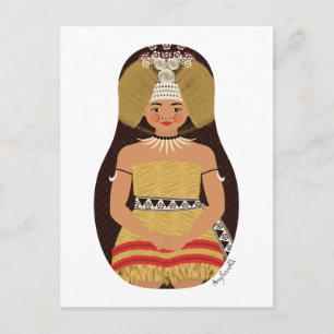 Carte postale samoane Matryoshka
